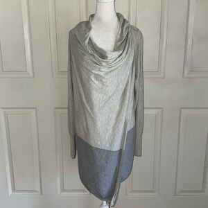 Smartwool Edgewood Light Gray Colorblock Wrap Cardigan Sweater